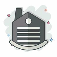 Icon Factory. related to Icon Building symbol. comic style. simple design editable. simple illustration vector