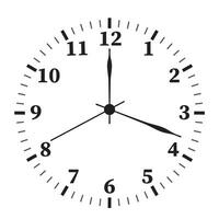 Clock icon. Watch, time icon, symbol. Vector illustration. EPS 10