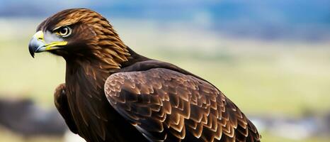 águila cerca arriba foto de pájaro aves de corral