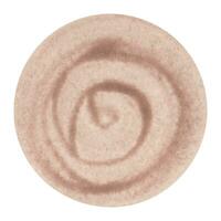 Round beige watercolor abstract spot, kind of circle coffee stain. You can use it as a brush or as a background vector