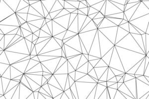 Abstract black line polygon geometric triangle on white vector background.