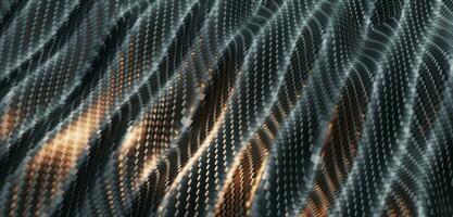 kevlar textura carbón fibra rayado tela antecedentes a rayas ondulado 3d ilustración foto