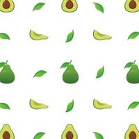 vector cute Avocado fruit pattern background