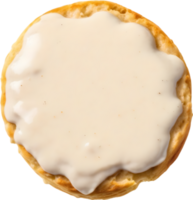 Image of Delicious-looking Biscuits and gravy. AI-Generated. png
