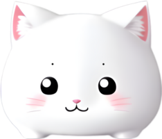 A cute little cat cartoon. AI-Generated. png