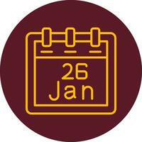 January 26 Vector Icon