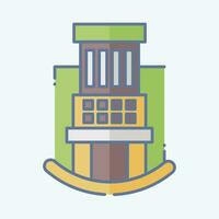 Icon Hospital. related to Icon Building symbol. doodle style. simple design editable. simple illustration vector