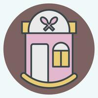 Icon Restaurant. related to Icon Building symbol. color mate style. simple design editable. simple illustration vector