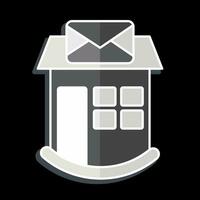 Icon Post Office. related to Icon Building symbol. glossy style. simple design editable. simple illustration vector