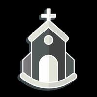 Icon Church. related to Icon Building symbol. glossy style. simple design editable. simple illustration vector