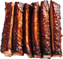 beeld van heerlijk uitziend barbecue ribben. ai-gegenereerd. png