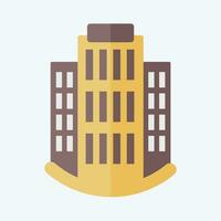 icono apartamentos relacionado a icono edificio símbolo. plano estilo. sencillo diseño editable. sencillo ilustración vector