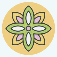 Icon Anise. related to India symbol. color mate style. simple design editable. simple illustration vector