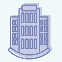 Icon Apartments. related to Icon Building symbol. two tone style. simple design editable. simple illustration vector