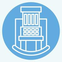 Icon Hospital. related to Icon Building symbol. blue eyes style. simple design editable. simple illustration vector