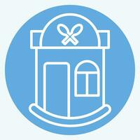 Icon Restaurant. related to Icon Building symbol. blue eyes style. simple design editable. simple illustration vector