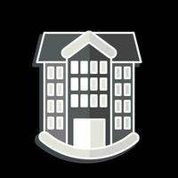 Icon School. related to Icon Building symbol. glossy style. simple design editable. simple illustration vector