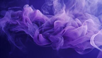 AI Generated Motion smoke abstract wave black graphic water fog light design effect white space background blue purple pink color swirl pattern art texture cloud photo