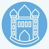 Icon Mosque. related to Icon Building symbol. blue eyes style. simple design editable. simple illustration vector