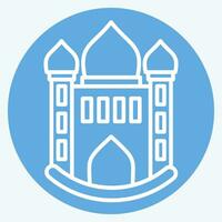 Icon Mosque. related to Icon Building symbol. blue eyes style. simple design editable. simple illustration vector