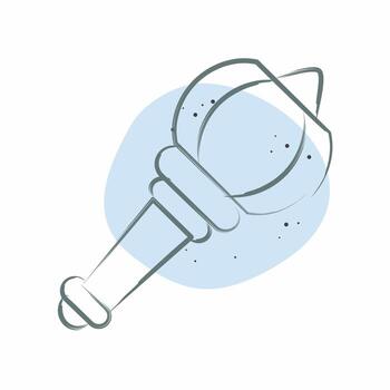 Icon Spectre. related to India symbol. Color Spot Style. simple design editable. simple illustration vector