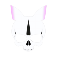 A drawing of a skull. AI-Generated. png