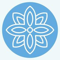 Icon Anise. related to India symbol. blue eyes style. simple design editable. simple illustration vector