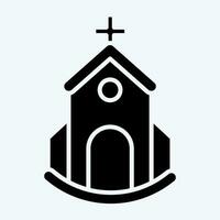 Icon Church. related to Icon Building symbol. glyph style. simple design editable. simple illustration vector