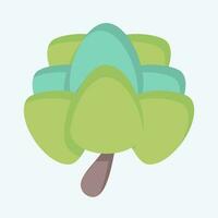 icono alcachofa. relacionado a Fruta y vegetal símbolo. plano estilo. sencillo diseño editable. sencillo ilustración vector