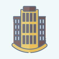 Icon Apartments. related to Icon Building symbol. doodle style. simple design editable. simple illustration vector