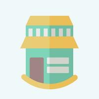 Icon Farm House. related to Icon Building symbol. flat style. simple design editable. simple illustration vector