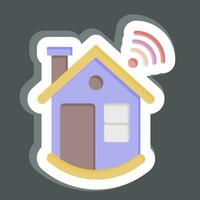 Sticker Smart Building. related to Sticker Building symbol. simple design editable. simple illustration vector