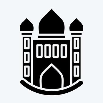 Icon Mosque. related to Icon Building symbol. glyph style. simple design editable. simple illustration vector