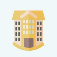 Icon School. related to Icon Building symbol. flat style. simple design editable. simple illustration vector