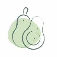 Icon Avocado. related to Fruit and Vegetable symbol. Color Spot Style. simple design editable. simple illustration vector