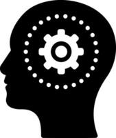 solid icon for philosophy vector