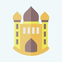 icono mezquita. relacionado a icono edificio símbolo. plano estilo. sencillo diseño editable. sencillo ilustración vector