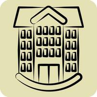 Icon School. related to Icon Building symbol. hand drawn style. simple design editable. simple illustration vector