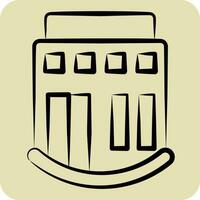 Icon Club. related to Icon Building symbol. hand drawn style. simple design editable. simple illustration vector