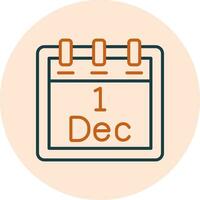 December 1 Vector Icon