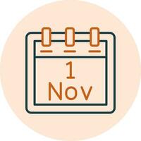 November 1 Vector Icon