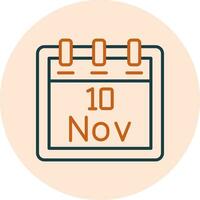 November 10 Vector Icon