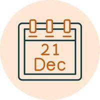 December 21 Vector Icon