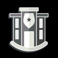 Icon Police Station. related to Icon Building symbol. glossy style. simple design editable. simple illustration vector