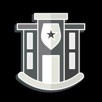 Icon Police Station. related to Icon Building symbol. glossy style. simple design editable. simple illustration vector