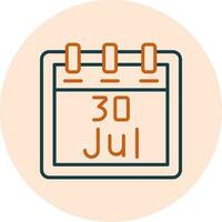 July 30 Vector Icon