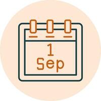 September 1 Vector Icon