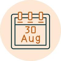 August 30 Vector Icon