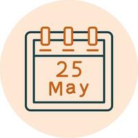 May 25 Vector Icon