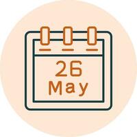 May 26 Vector Icon